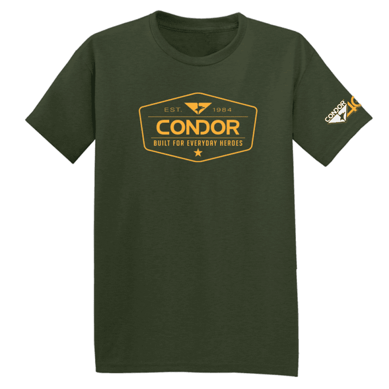 Condor40YearTeeGRN