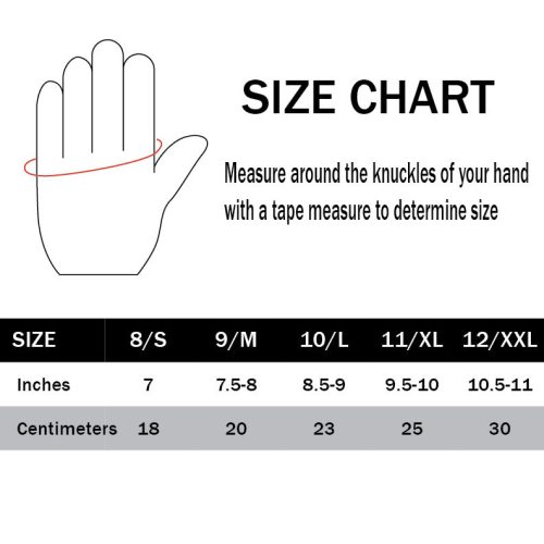 glove size chart